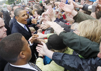 Obama at Moneygall: AP Pool Photo