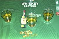 A taste test of whiskey at the end of the Jameson Distillery tour in Midleton, Co. Cork.
