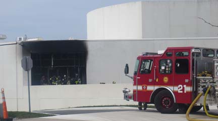 JFK Library fire